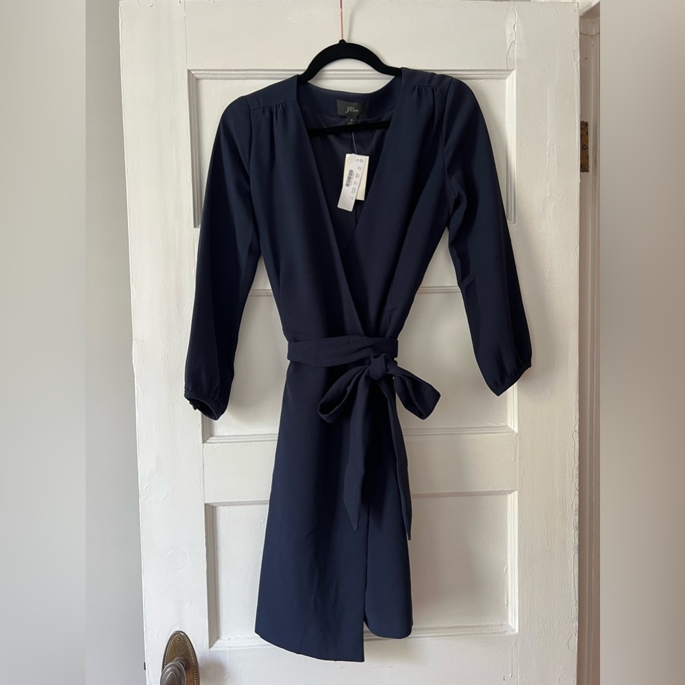 *NWT* J. Crew Navy Wrap Dress